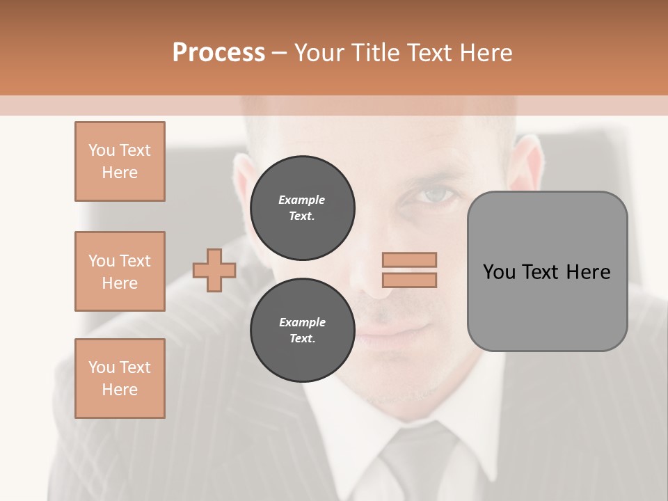A Man In A Suit Is Looking At The Camera PowerPoint Template