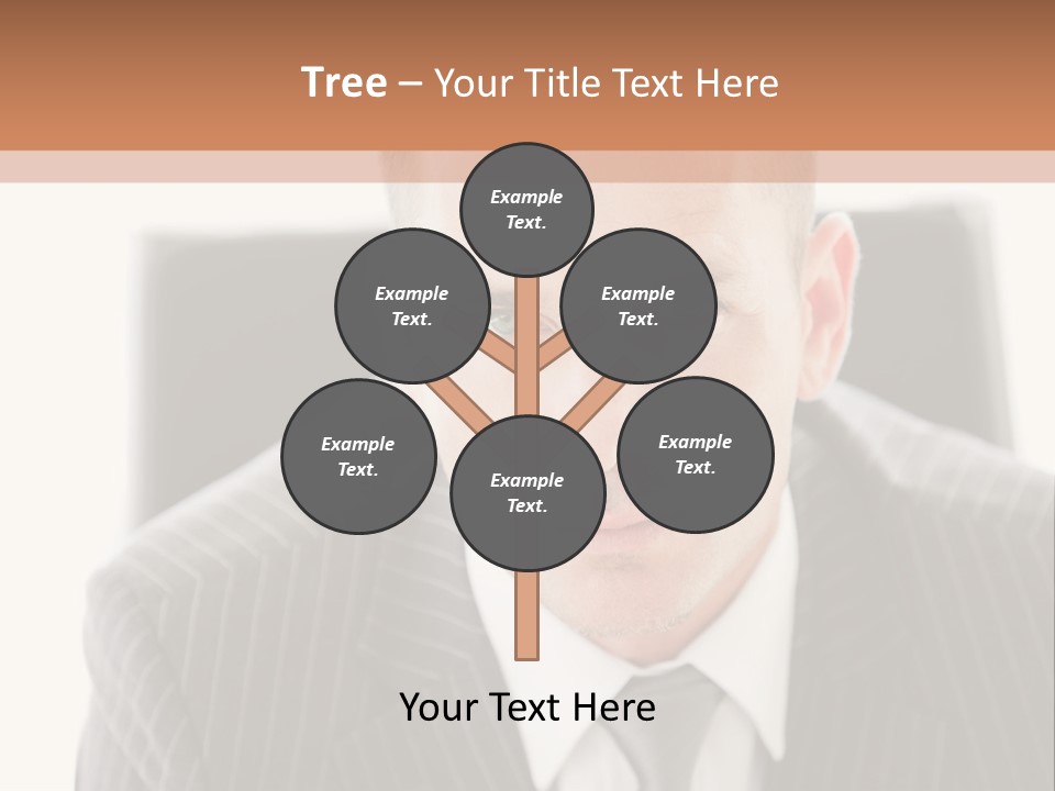 A Man In A Suit Is Looking At The Camera PowerPoint Template