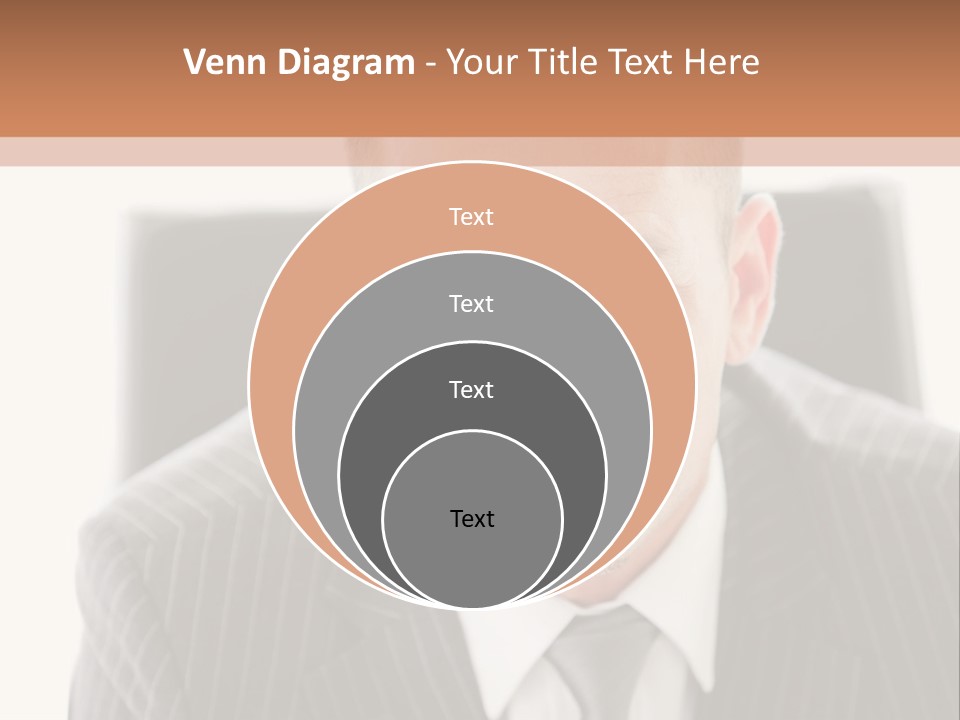 A Man In A Suit Is Looking At The Camera PowerPoint Template