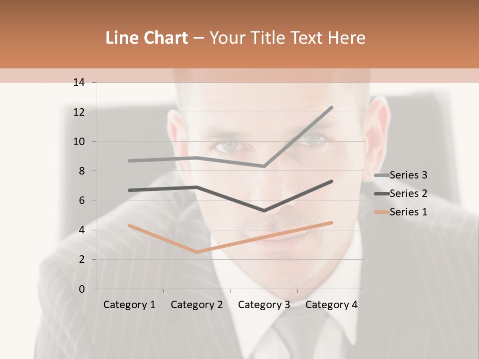 A Man In A Suit Is Looking At The Camera PowerPoint Template