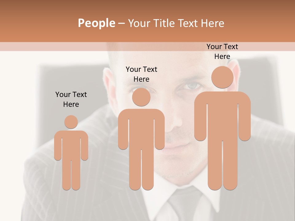 A Man In A Suit Is Looking At The Camera PowerPoint Template