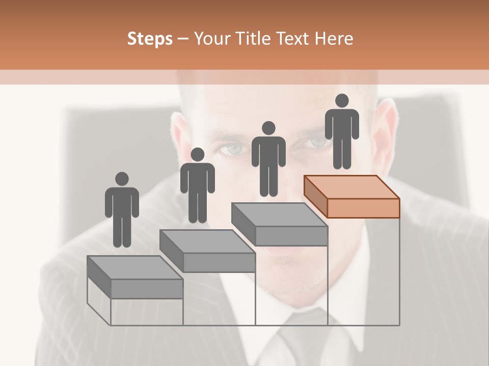 A Man In A Suit Is Looking At The Camera PowerPoint Template