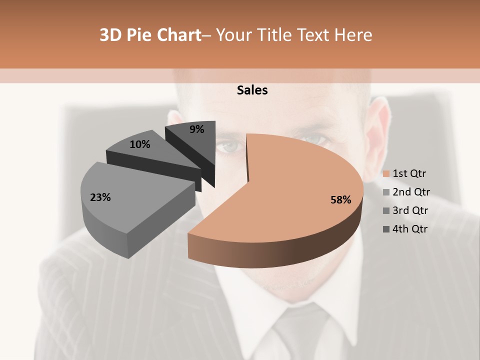 A Man In A Suit Is Looking At The Camera PowerPoint Template