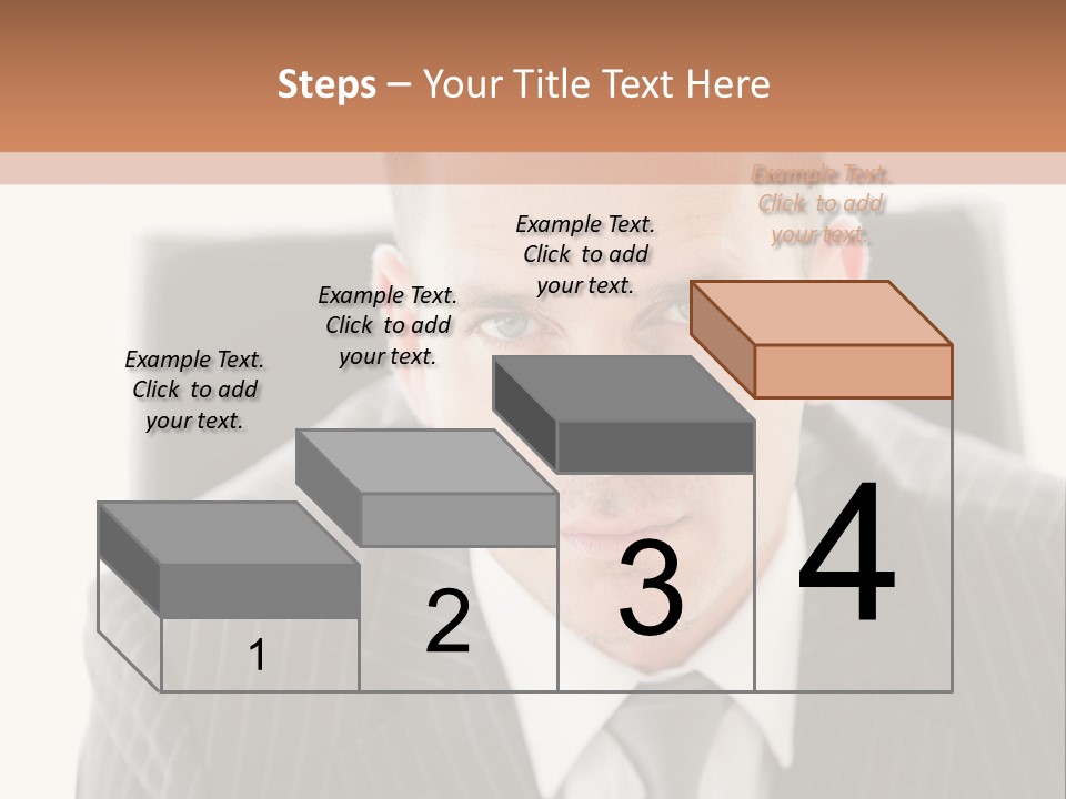 A Man In A Suit Is Looking At The Camera PowerPoint Template