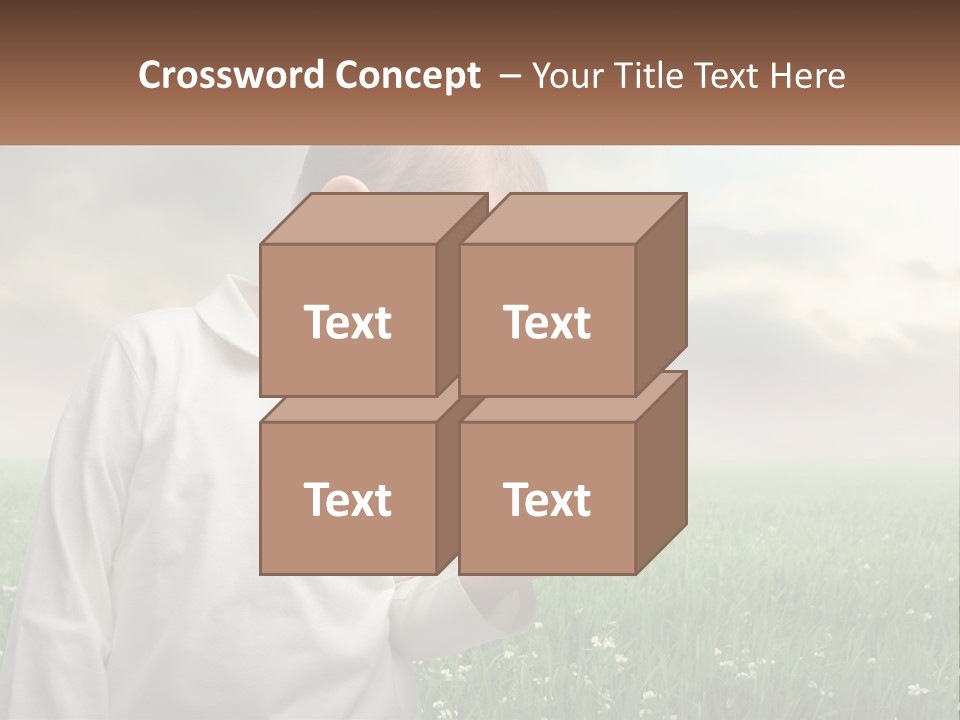 A Young Boy Holding A Globe In His Hands PowerPoint Template