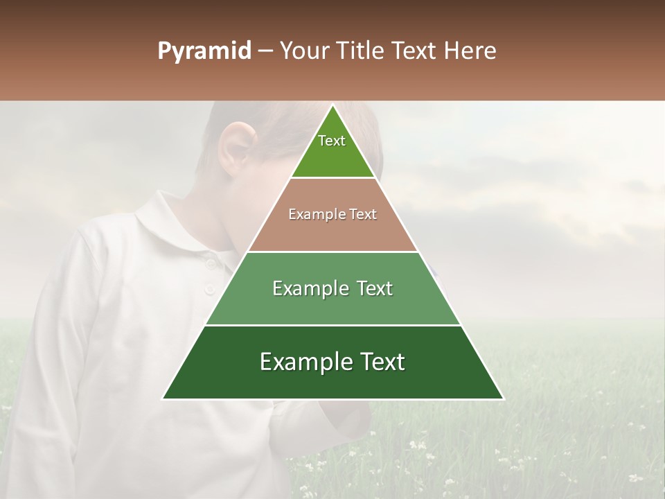 A Young Boy Holding A Globe In His Hands PowerPoint Template