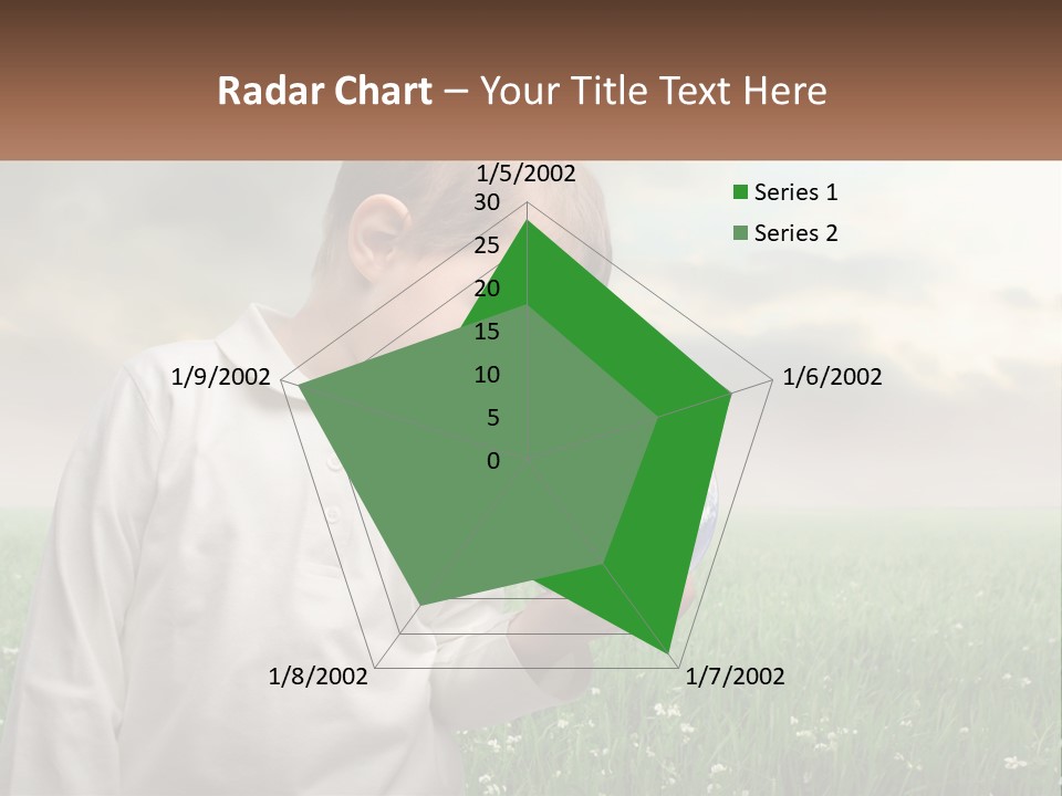 A Young Boy Holding A Globe In His Hands PowerPoint Template