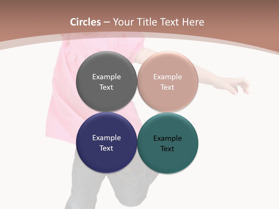 A Little Girl Jumping In The Air With Her Arms In The Air PowerPoint Template