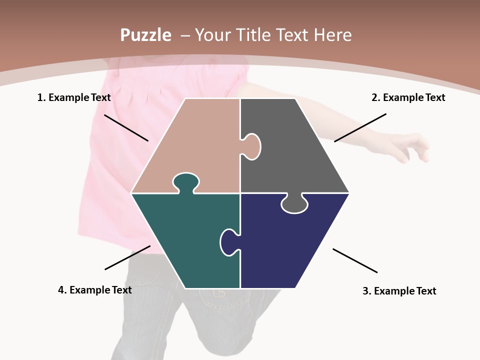 A Little Girl Jumping In The Air With Her Arms In The Air PowerPoint Template