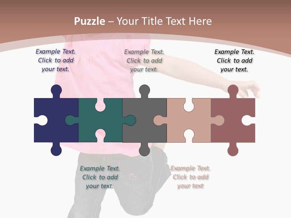 A Little Girl Jumping In The Air With Her Arms In The Air PowerPoint Template