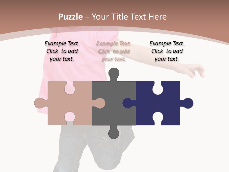 A Little Girl Jumping In The Air With Her Arms In The Air PowerPoint Template