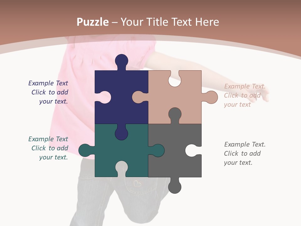 A Little Girl Jumping In The Air With Her Arms In The Air PowerPoint Template