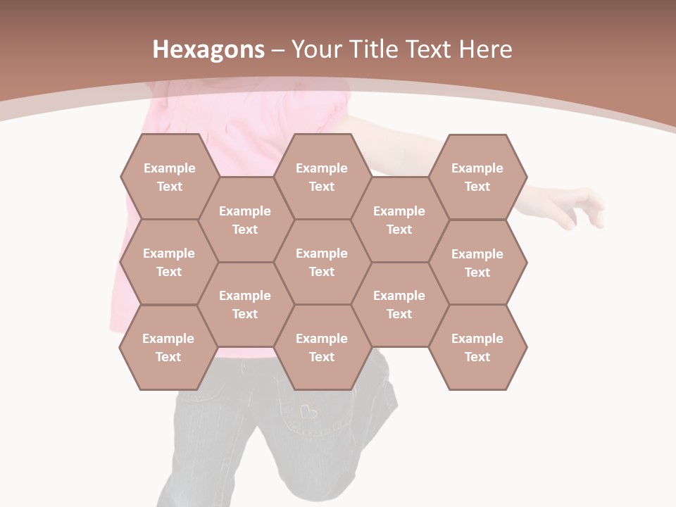 A Little Girl Jumping In The Air With Her Arms In The Air PowerPoint Template