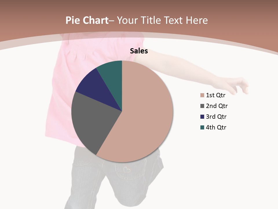 A Little Girl Jumping In The Air With Her Arms In The Air PowerPoint Template