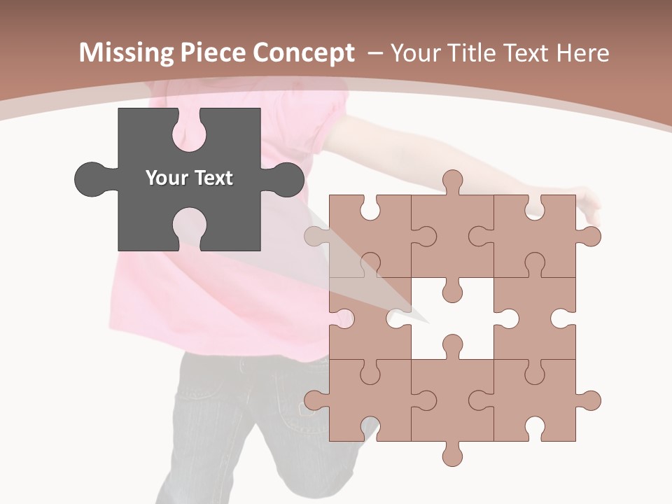 A Little Girl Jumping In The Air With Her Arms In The Air PowerPoint Template