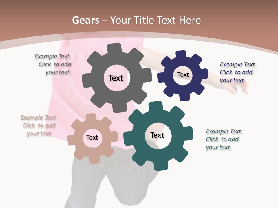 A Little Girl Jumping In The Air With Her Arms In The Air PowerPoint Template