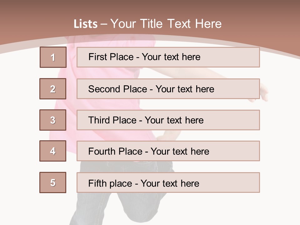 A Little Girl Jumping In The Air With Her Arms In The Air PowerPoint Template