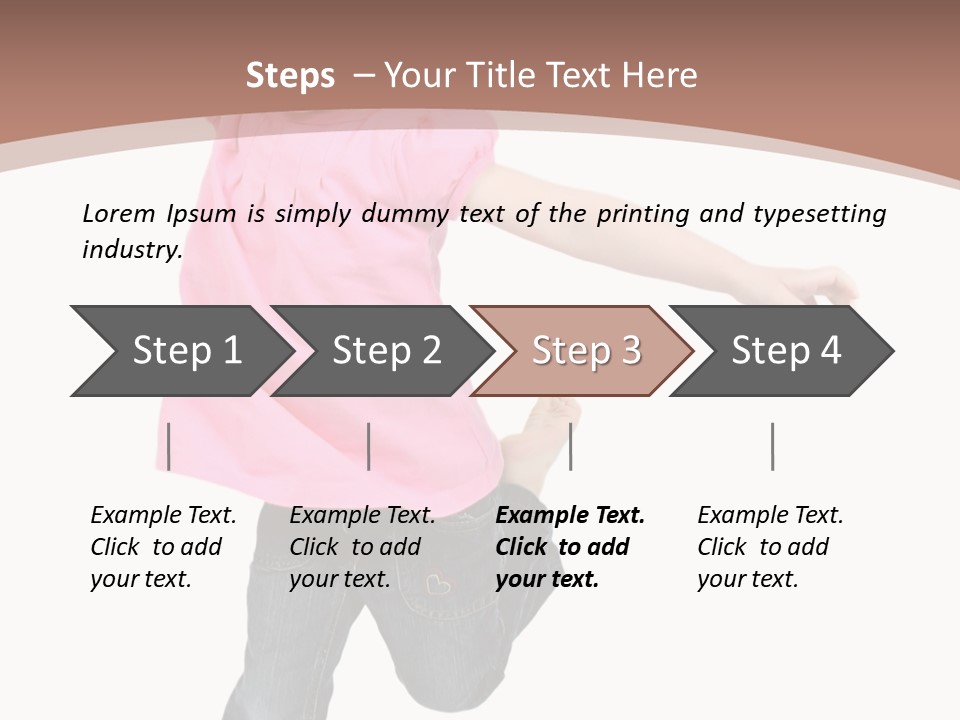 A Little Girl Jumping In The Air With Her Arms In The Air PowerPoint Template