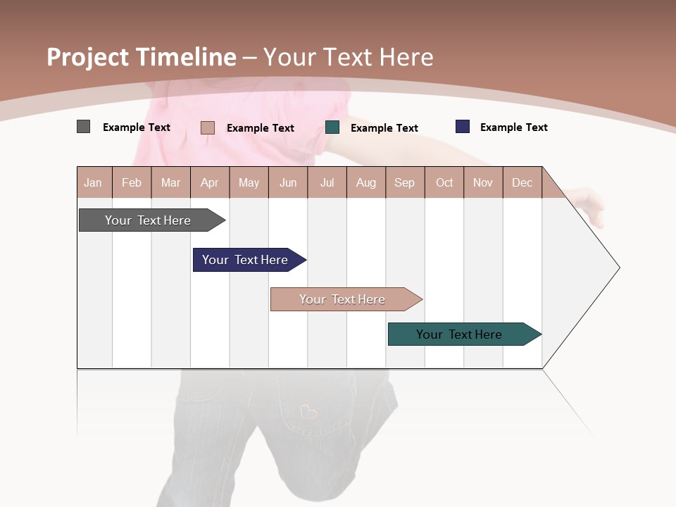 A Little Girl Jumping In The Air With Her Arms In The Air PowerPoint Template