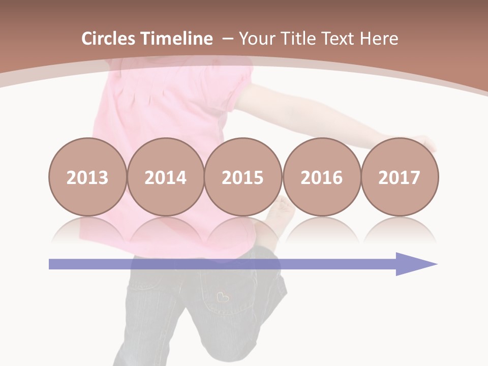 A Little Girl Jumping In The Air With Her Arms In The Air PowerPoint Template