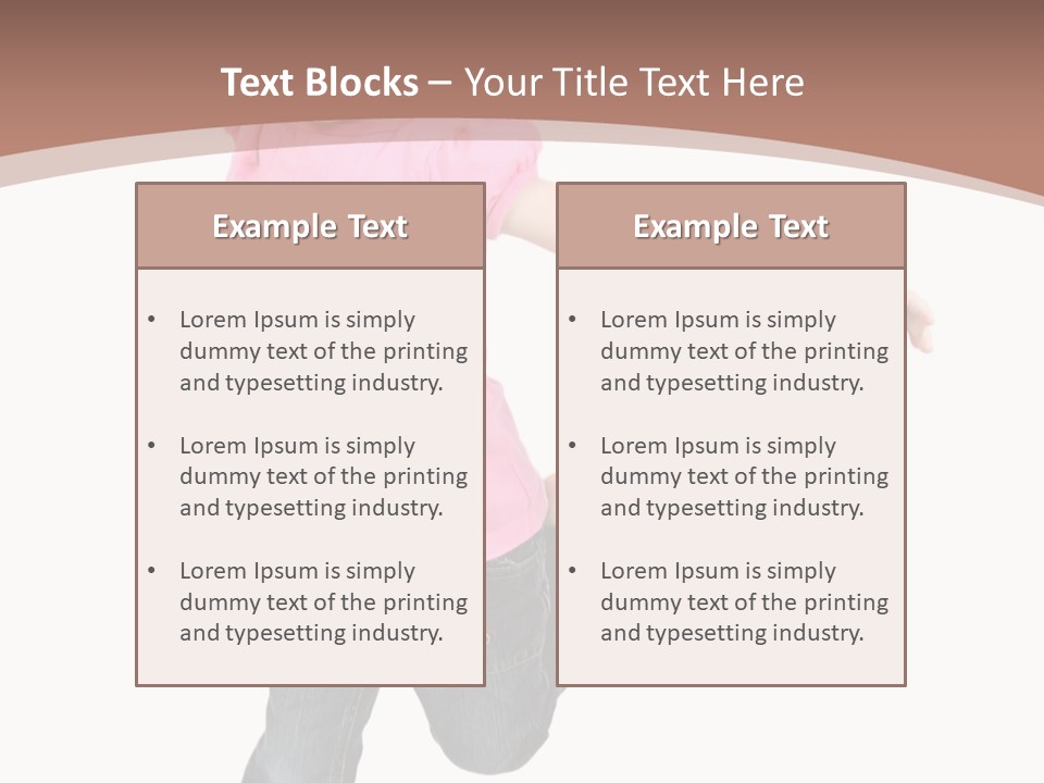 A Little Girl Jumping In The Air With Her Arms In The Air PowerPoint Template