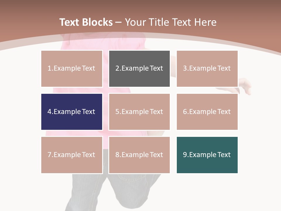 A Little Girl Jumping In The Air With Her Arms In The Air PowerPoint Template