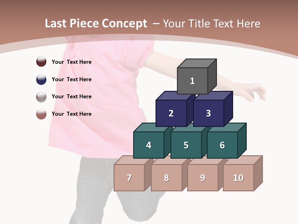 A Little Girl Jumping In The Air With Her Arms In The Air PowerPoint Template