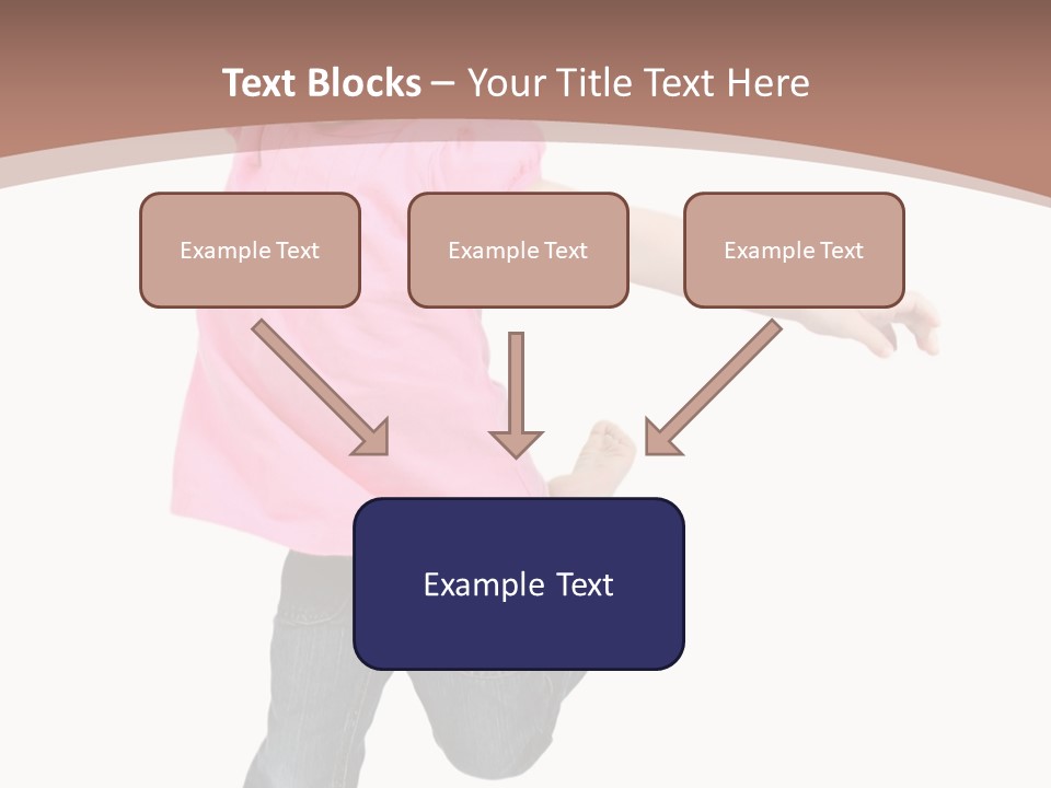 A Little Girl Jumping In The Air With Her Arms In The Air PowerPoint Template