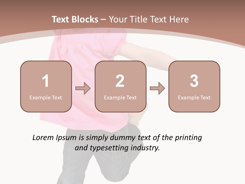 A Little Girl Jumping In The Air With Her Arms In The Air PowerPoint Template