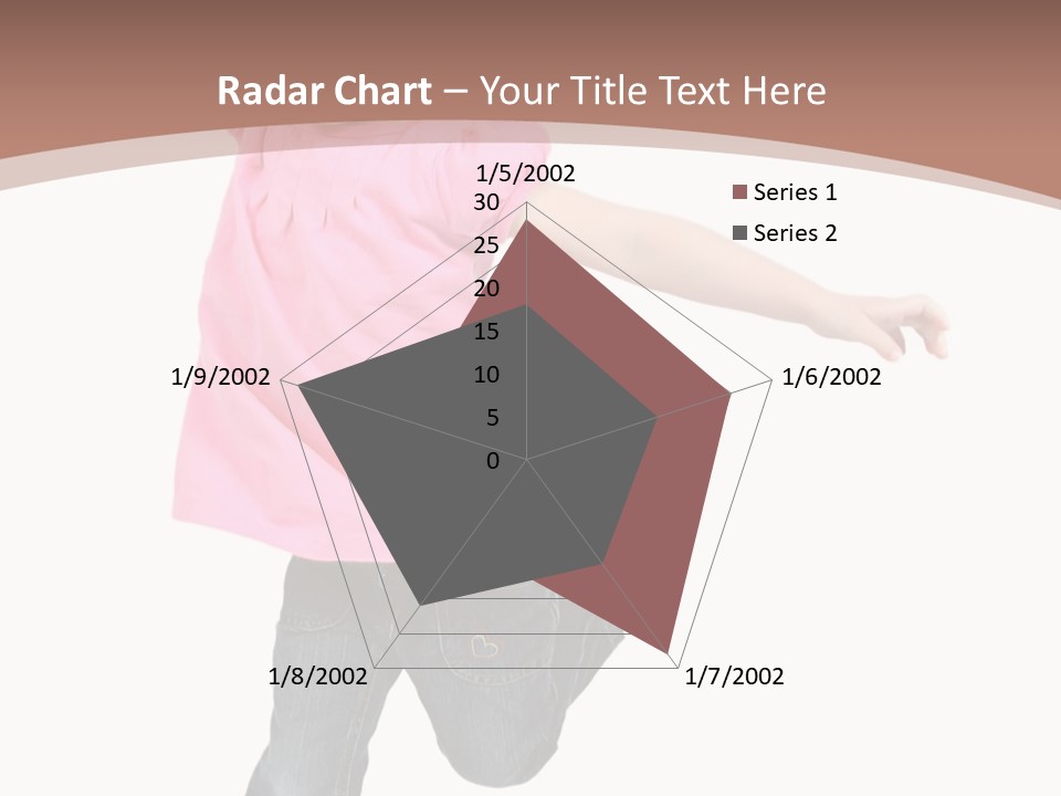 A Little Girl Jumping In The Air With Her Arms In The Air PowerPoint Template