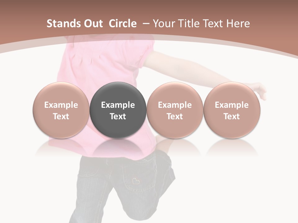 A Little Girl Jumping In The Air With Her Arms In The Air PowerPoint Template