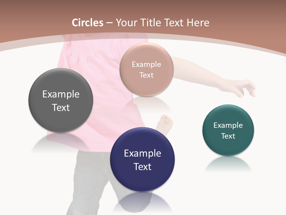 A Little Girl Jumping In The Air With Her Arms In The Air PowerPoint Template