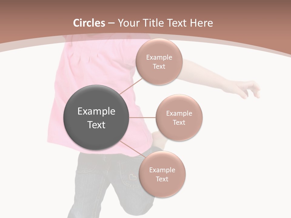 A Little Girl Jumping In The Air With Her Arms In The Air PowerPoint Template