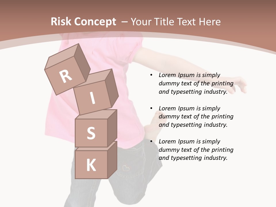 A Little Girl Jumping In The Air With Her Arms In The Air PowerPoint Template