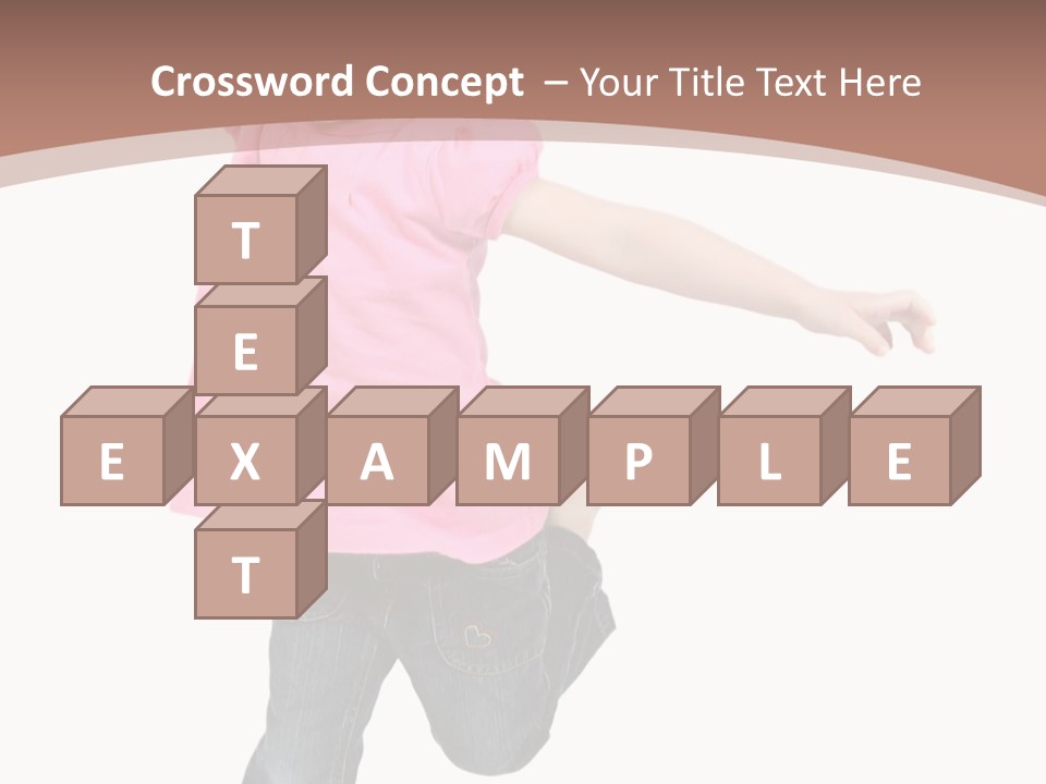 A Little Girl Jumping In The Air With Her Arms In The Air PowerPoint Template