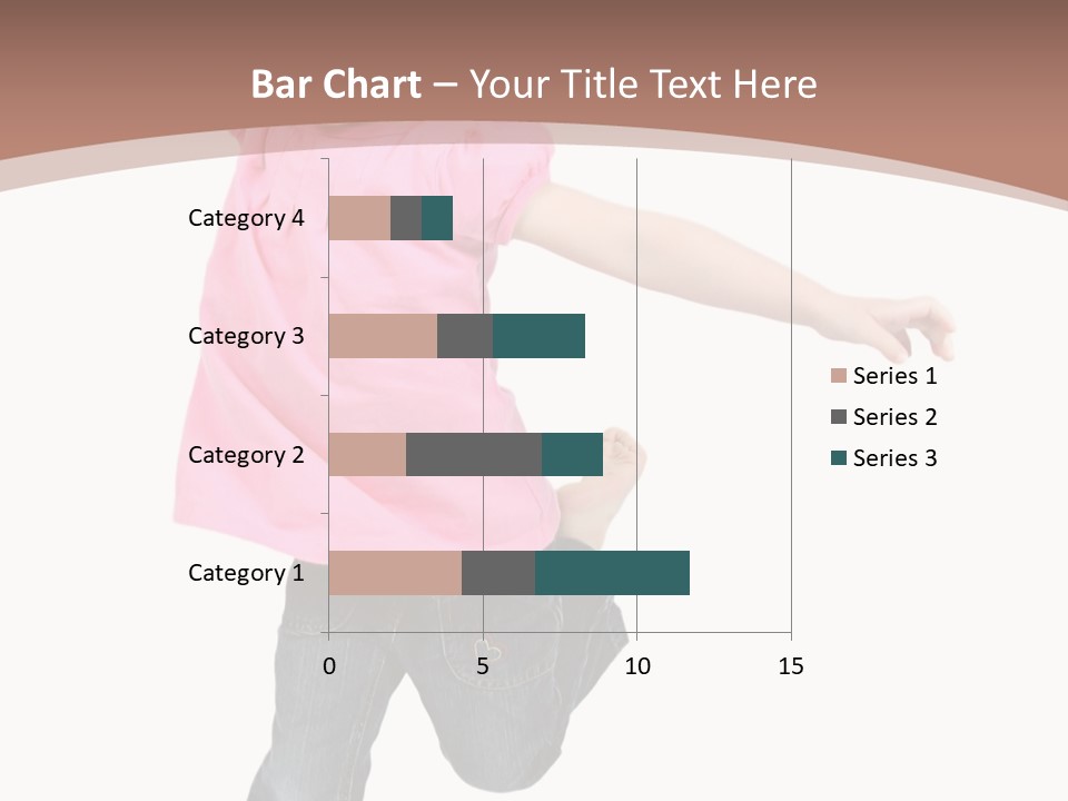 A Little Girl Jumping In The Air With Her Arms In The Air PowerPoint Template