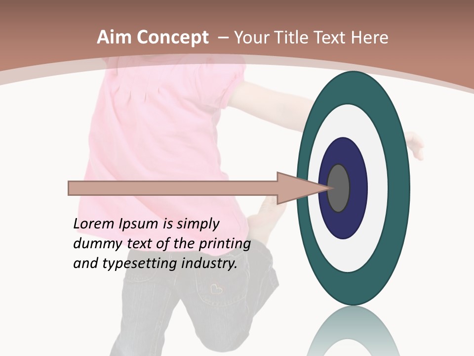 A Little Girl Jumping In The Air With Her Arms In The Air PowerPoint Template