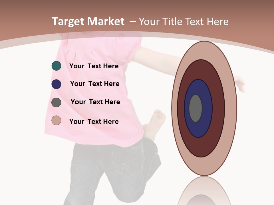 A Little Girl Jumping In The Air With Her Arms In The Air PowerPoint Template