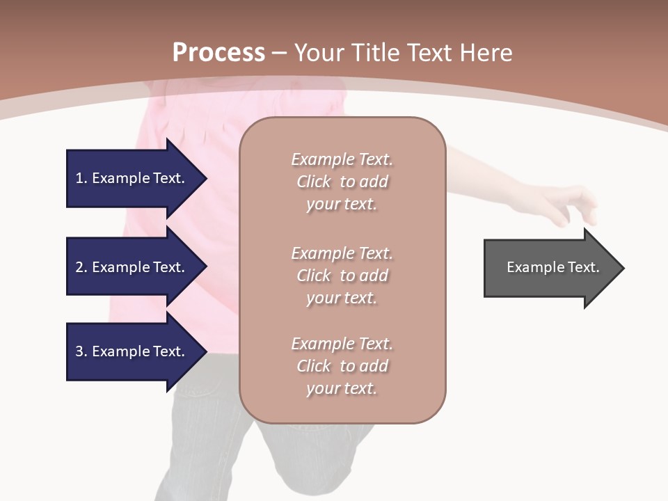 A Little Girl Jumping In The Air With Her Arms In The Air PowerPoint Template