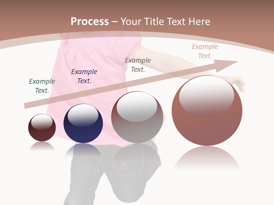 A Little Girl Jumping In The Air With Her Arms In The Air PowerPoint Template