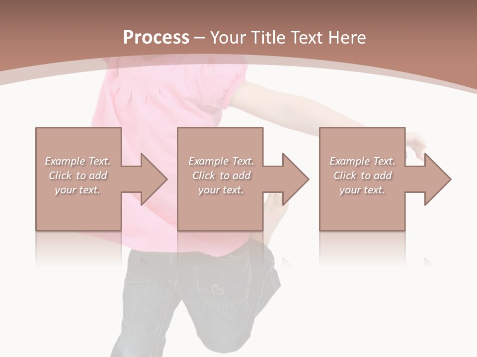 A Little Girl Jumping In The Air With Her Arms In The Air PowerPoint Template