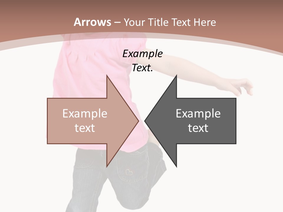 A Little Girl Jumping In The Air With Her Arms In The Air PowerPoint Template