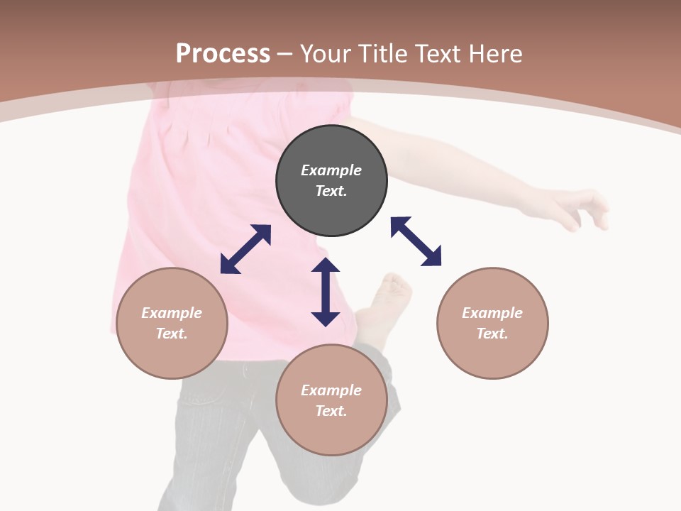 A Little Girl Jumping In The Air With Her Arms In The Air PowerPoint Template