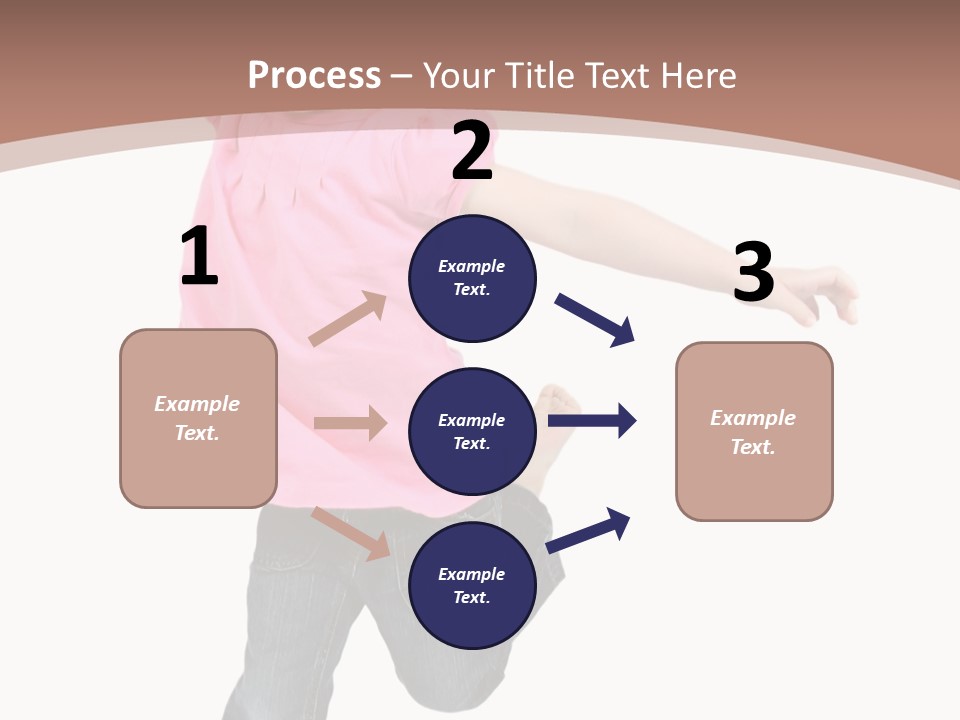 A Little Girl Jumping In The Air With Her Arms In The Air PowerPoint Template