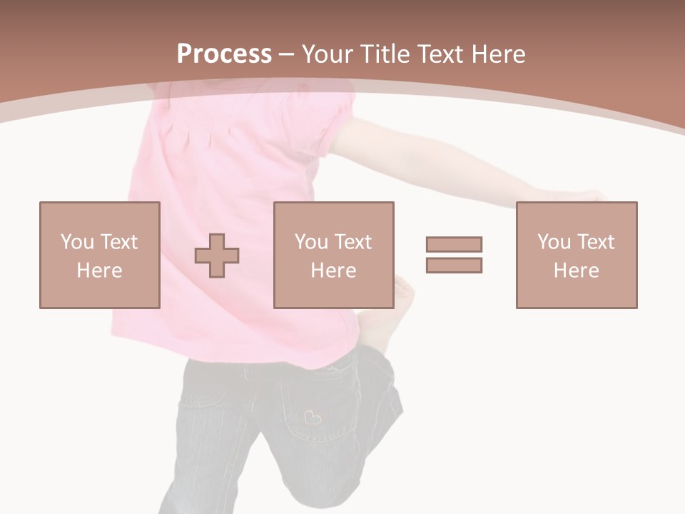 A Little Girl Jumping In The Air With Her Arms In The Air PowerPoint Template