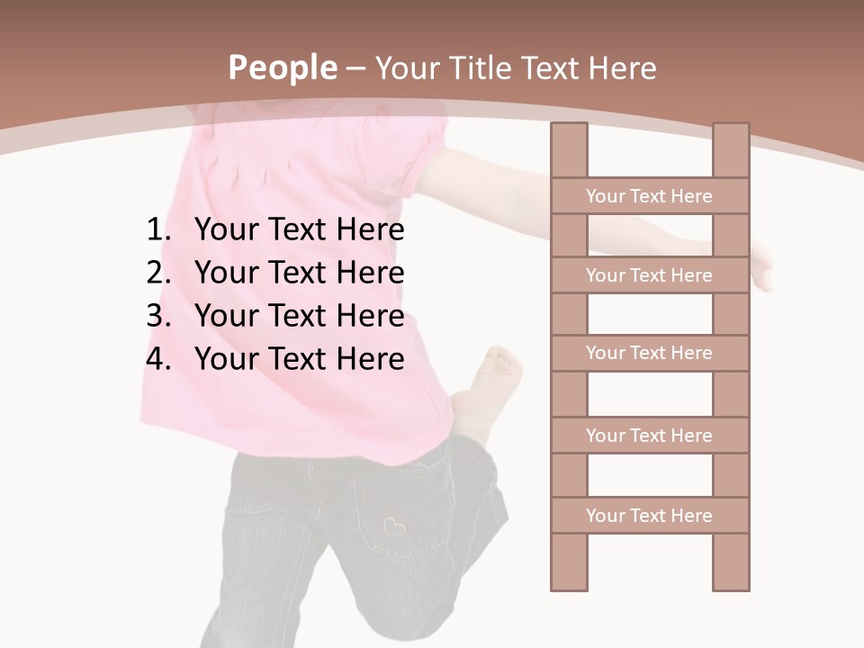 A Little Girl Jumping In The Air With Her Arms In The Air PowerPoint Template