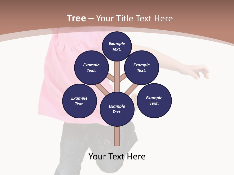 A Little Girl Jumping In The Air With Her Arms In The Air PowerPoint Template