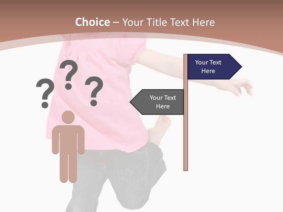 A Little Girl Jumping In The Air With Her Arms In The Air PowerPoint Template