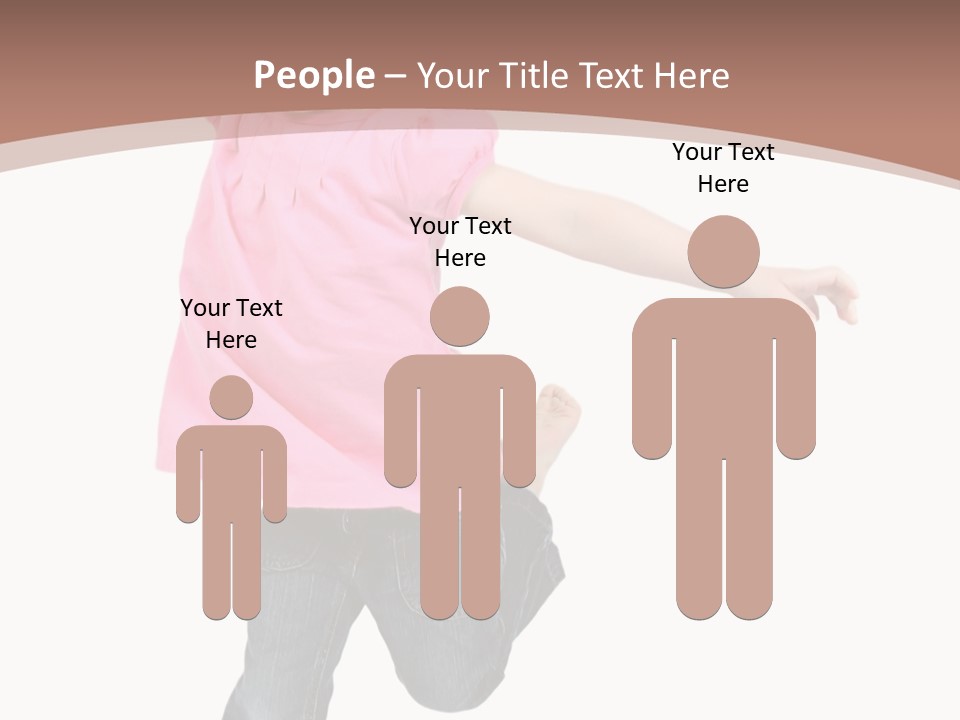 A Little Girl Jumping In The Air With Her Arms In The Air PowerPoint Template