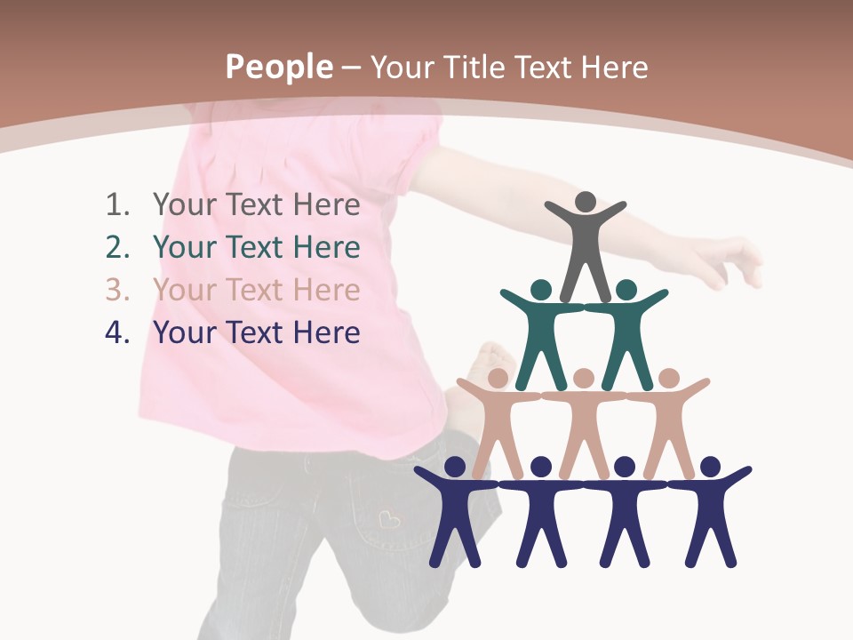 A Little Girl Jumping In The Air With Her Arms In The Air PowerPoint Template